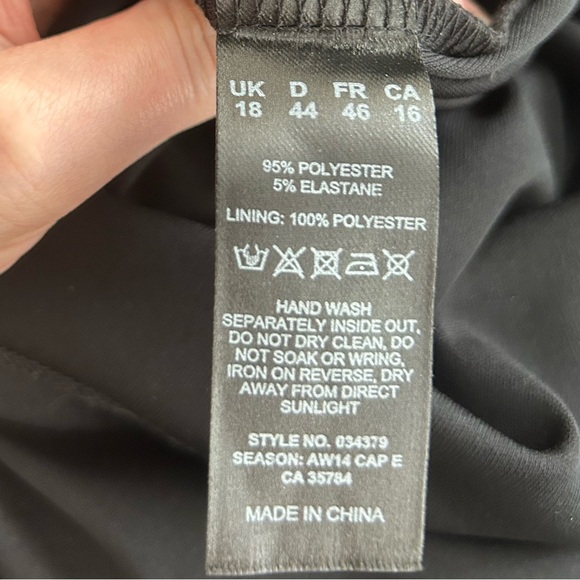 Windsmoor Women's Midi Dress Long sleeve Print Black Size 16 Business casual - Picture 3 of 12